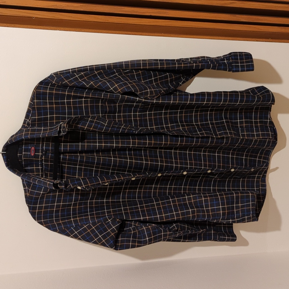 Overton Medium Mens black dress shirt